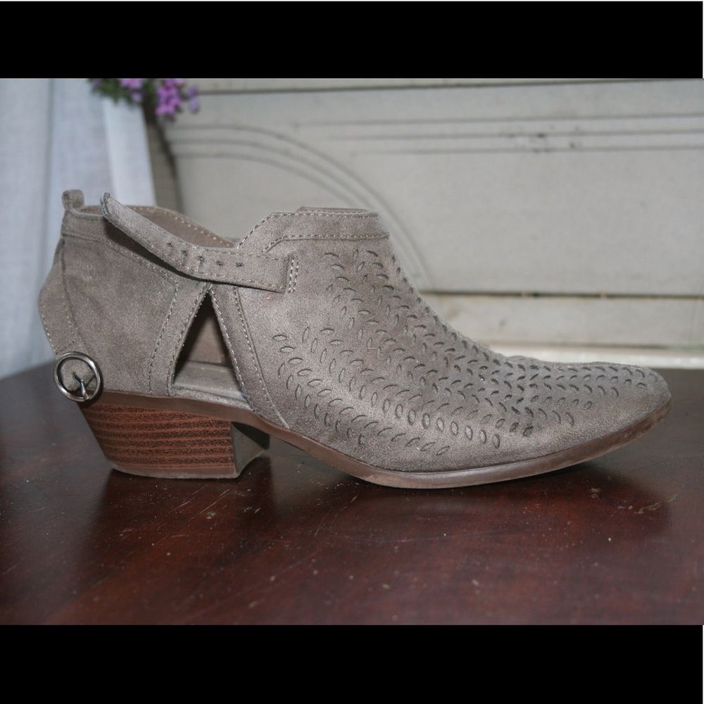Grey ankle boots